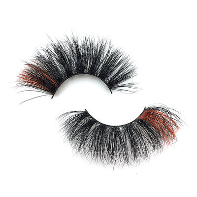 Empress AMB 21+Red 3D 25mm Mink Colored Lashes