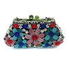 Gardena Multicolor Crystal Embellished Clutch Purse