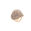 Heart Shape Rhinestone Size Adjustable Ring