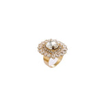 Enchanting Gold-Plated Crystal Stone Ring