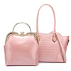 Sofie Two-Piece Pink Patent Leather Handbag