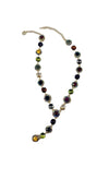 Knockout Multicolor Crystal Stone Pendant Necklace