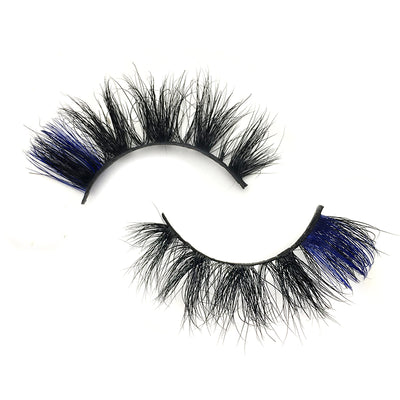 One Love MC 16+Blue 16-19mm 3D Mink Colored Lashes