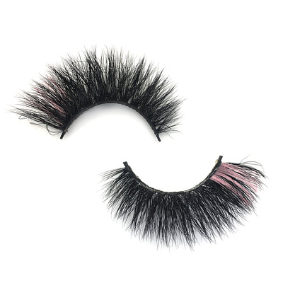 One Love MC 16+Yellow 16-19 mm 3D Mink Colored Lashes