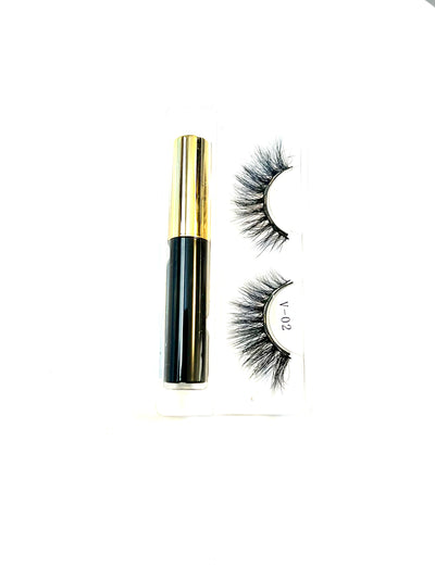 Viva V-09 3D Mink Magnetic Lash and Glue Set