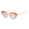 Fancy Cat Eye Beige Sunglasses