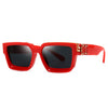 Shade Red Gold Oversized Sunglasses