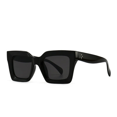 Vintage Black Chunky Unisex Sunglasses