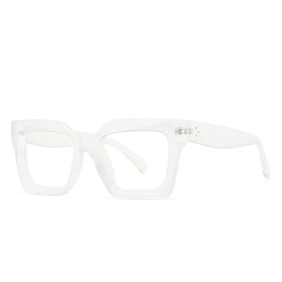 Vintage White Chunky Unisex Sunglasses