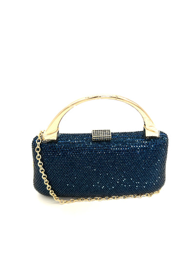 Navy & Gold Extravaganza Clutch Purse