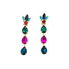 Women Multicolor Crystal Stone Drop Earring