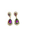 Lavish AB Color Crystal Water Drop Earring