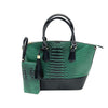 Nature Two-Piece PU Leather Green Tote Handbag Set