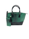 Nature Two-Piece PU Leather Green Tote Handbag Set