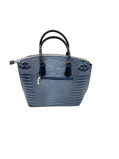 JoJo Two-Piece PU Leather Blue Tote Handbag Set