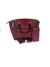 Amber Two-Piece PU Leather Wine Tote Handbag Set