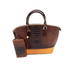 Dorothy Two-Piece PU Leather Tote Coffee handbag set