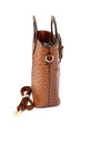 Olivia Two Piece PU Leather brown Handbag Set