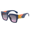 Francy Navy Blue Pink Oversized Sunglasses