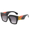 Francy Navy Blue Pink Oversized Sunglasses
