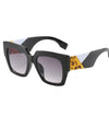 Francy Navy Blue Pink Oversized Sunglasses