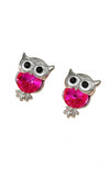 Women Night Owl AB Green Stud Earring