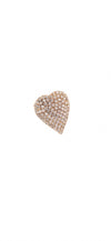 Heart Shape Rhinestone Size Adjustable Ring