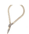 Snake Rhinestone Magnetic Closure Necklace