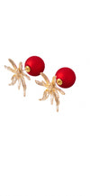 Women White Pearl Stud Earring