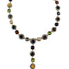 Knockout Multicolor Crystal Stone Pendant Necklace