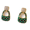 Women Epoxy Bag Shape Zinc Alloy Earring