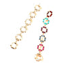 Multicolored Square Shape Drop Earring